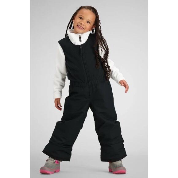 Obermeyer Outer Limits Pant Snow Bib Black Elastic Waist Insulated Ski Kids Sz 7 - Picture 1 of 16